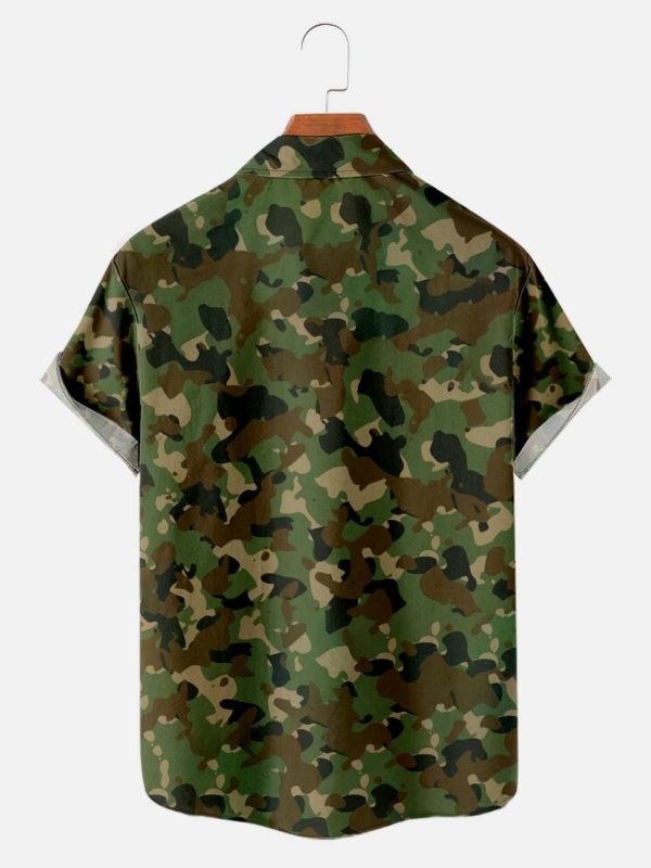 Men's Hawaiian Shirt - GI Joe Inspired Camo Print Polyester Summer Shirt - Image 2