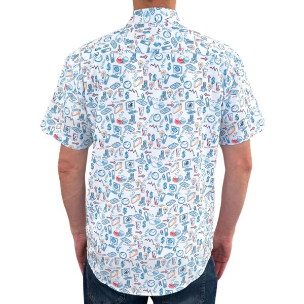 Men's Hawaiian Shirt - The Compound Print Polyester Casual Summer Shirt - Image 4