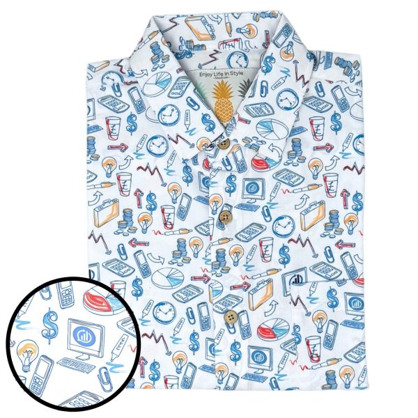 Men's Hawaiian Shirt - The Compound Print Polyester Casual Summer Shirt