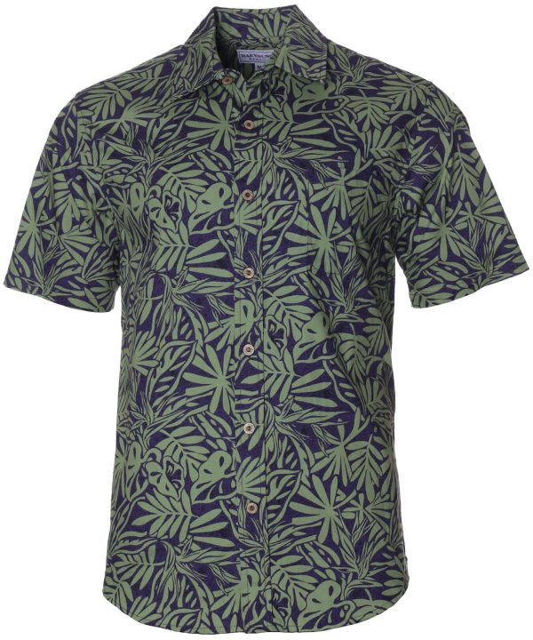 Men's Hawaiian Shirt - Forest Button-Up Collar Polyester Print Casual Summer Shirt