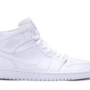 Air Jordan 1 Mid 'Triple White' 554724-109 - Style