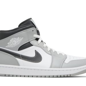 Air Jordan 1 Mid 'Light Smoke Grey' 554724-078 - For Men