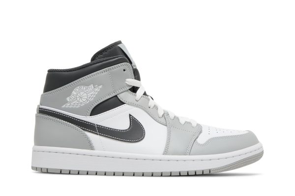 Air Jordan 1 Mid 'Light Smoke Grey' 554724-078 - For Men