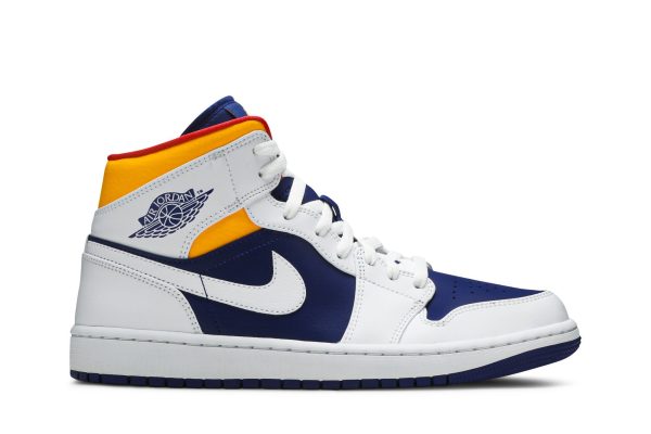 Air Jordan 1 Mid 'White Deep Royal Blue' E553558-500 - Drop