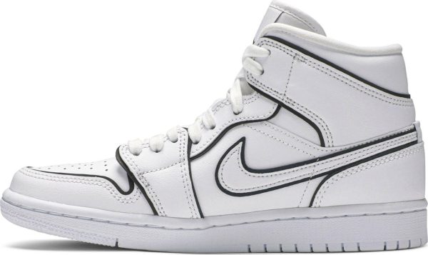 Air Jordan 1 Mid SE 'Iridescent Trim' CK6587-100 - Style - Image 2