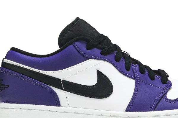 Air Jordan 1 Low 'Court Purple' 553558-500 - For Men - Image 2