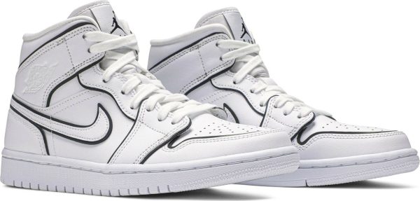Air Jordan 1 Mid SE 'Iridescent Trim' CK6587-100 - Style - Image 4