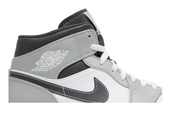 Air Jordan 1 Mid 'Light Smoke Grey' 554724-078 - For Men - Image 2