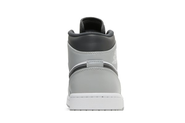 Air Jordan 1 Mid 'Light Smoke Grey' 554724-078 - For Men - Image 6