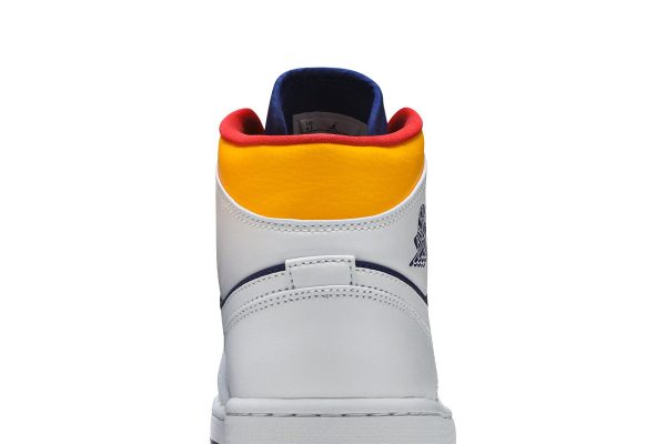 Air Jordan 1 Mid 'White Deep Royal Blue' E553558-500 - Drop - Image 6