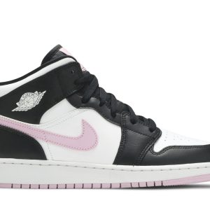 Air Jordan 1 Mid GS 'White Light Arctic Pink' 555112-103 - Drop