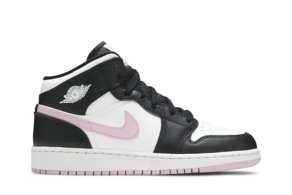 Air Jordan 1 Mid GS 'White Light Arctic Pink' 555112-103 - Drop