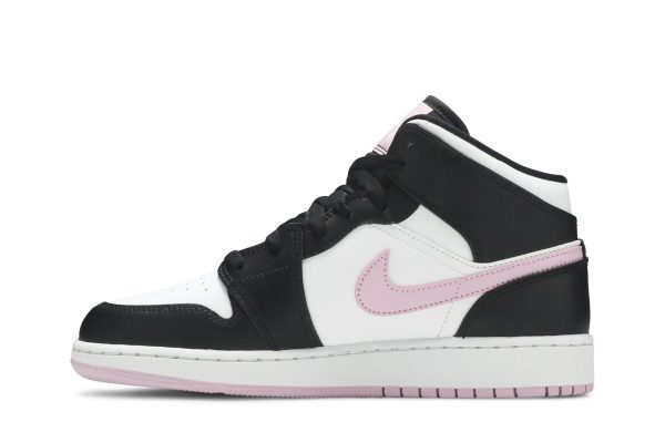 Air Jordan 1 Mid GS 'White Light Arctic Pink' 555112-103 - Drop - Image 3