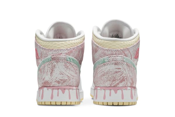 Air Jordan 1 Mid SE GS 'Ice Cream' DD1666-100 - Style - Image 5