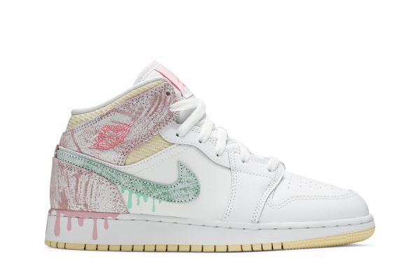 Air Jordan 1 Mid SE GS 'Ice Cream' DD1666-100 - Style