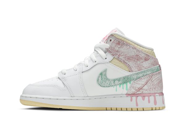 Air Jordan 1 Mid SE GS 'Ice Cream' DD1666-100 - Style - Image 3
