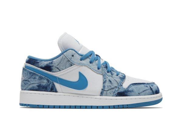 Air Jordan 1 Low GS 'Washed Denim' DM8947-100 - Streetwear