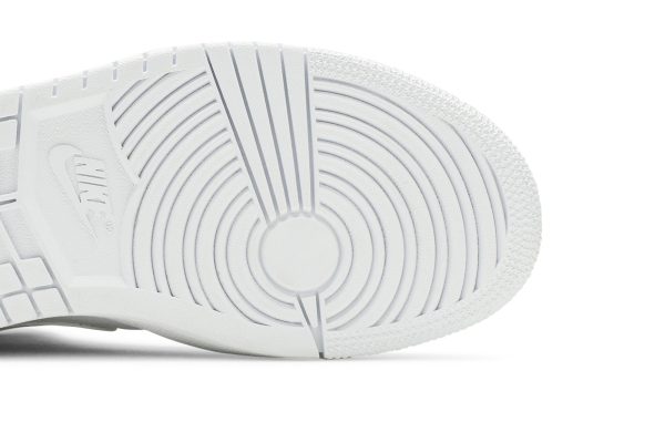 Air Jordan 1 Mid Patent 'Triple White' BQ6472-111 - Drop - Image 4