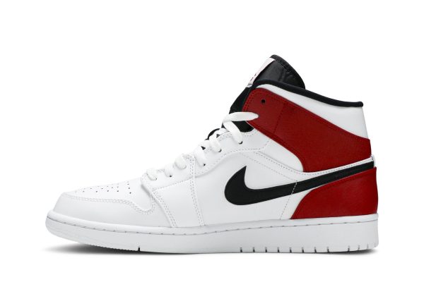 Air Jordan 1 Mid 'White Chicago' 554724-116 - Style - Image 3