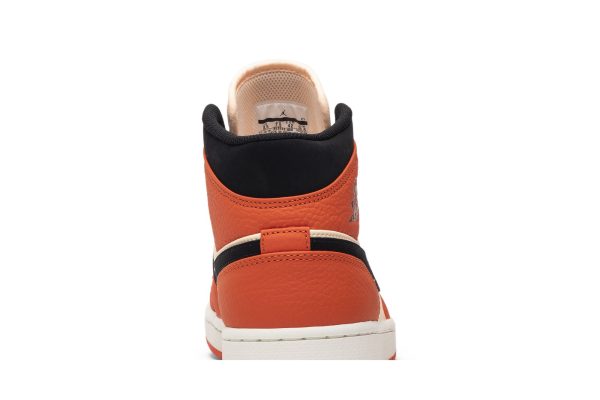 Air Jordan 1 Retro Mid SE 'Team Orange' 852542-800 - Iconic - Image 5