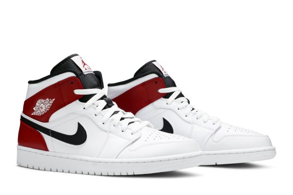 Air Jordan 1 Mid 'White Chicago' 554724-116 - Style - Image 7