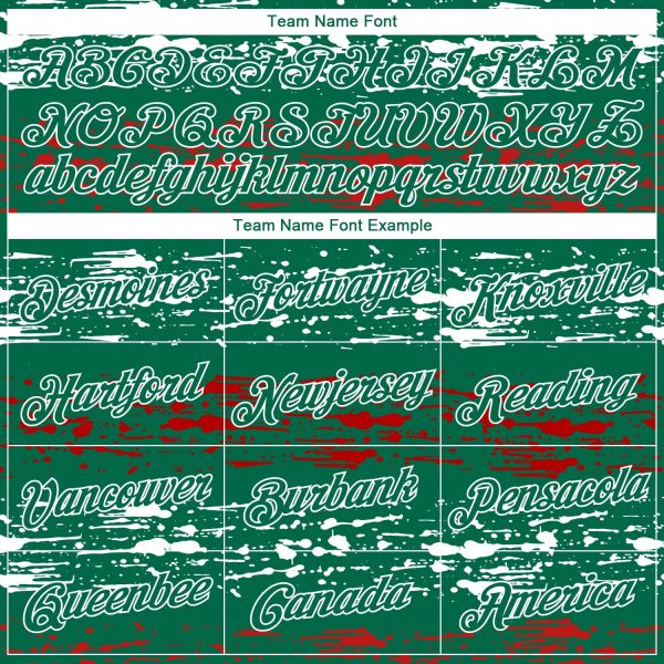 Kelly Green-Red-White3D Mexico Authentic Personalized Basketball Jersey - Image 3