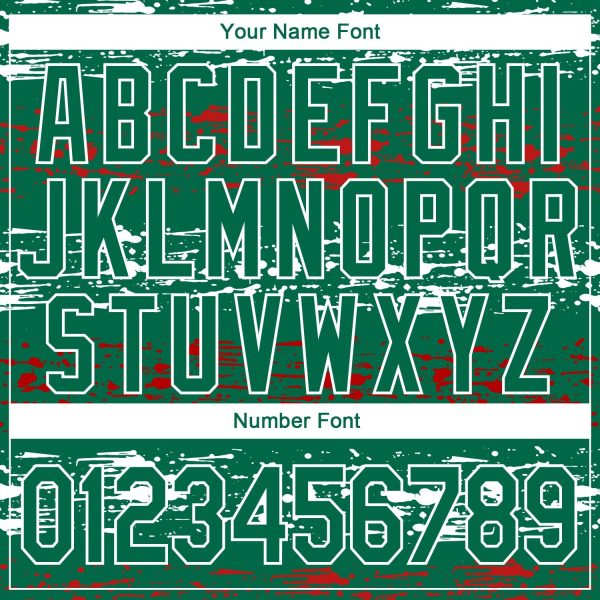 Kelly Green-Red-White3D Mexico Authentic Personalized Basketball Jersey - Image 4