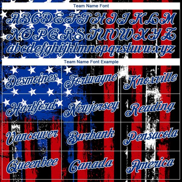Black Red-Royal 3D American Flag Fashion Authentic Personalized Basketball Jersey - Image 3