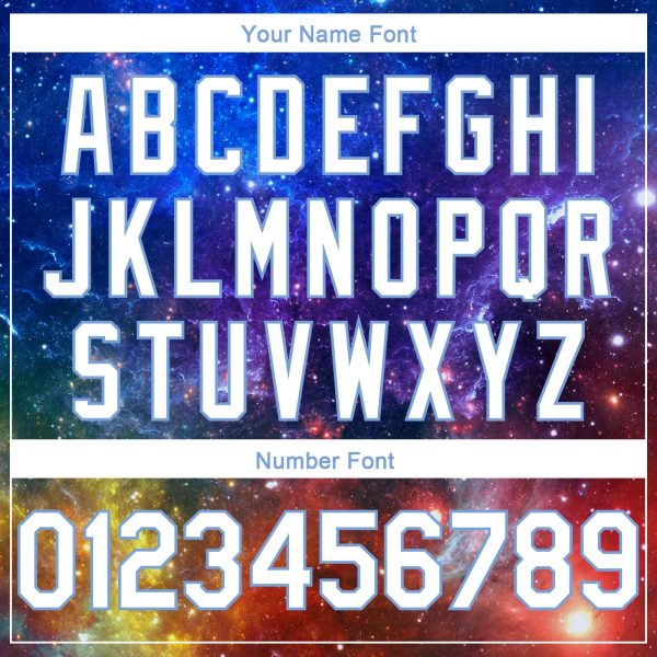 Galactic White-Light Blue 3D Authentic Personalized Basketball Jersey - Image 4