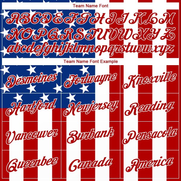 White Royal-Red 3D American Flag Fashion Authentic Personalized Basketball Jersey - Image 3