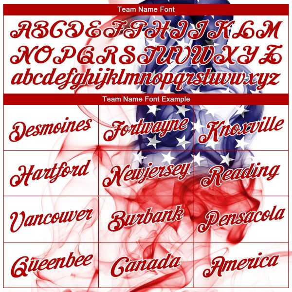 White Red 3D American Flag Fashion Authentic Personalized Basketball Jersey - Image 3