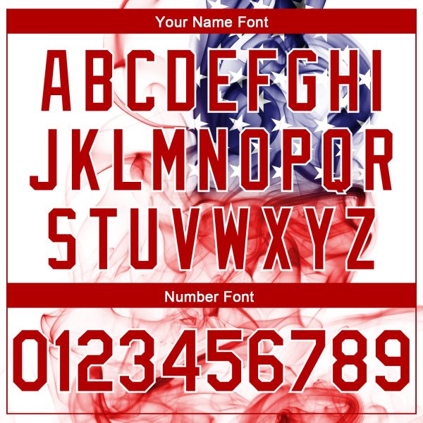 White Red 3D American Flag Fashion Authentic Personalized Basketball Jersey - Image 4