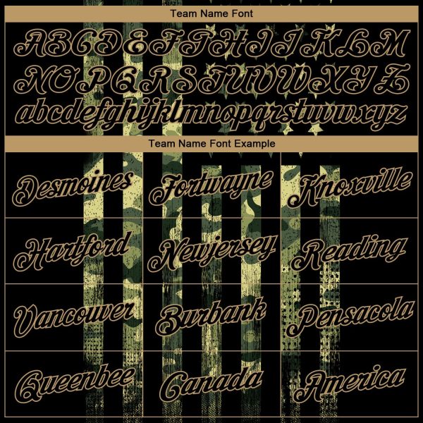 Camo Black-Old Gold 3D American Flag Fashion Authentic Salute To Service Personalized Basketball Jersey - Image 3