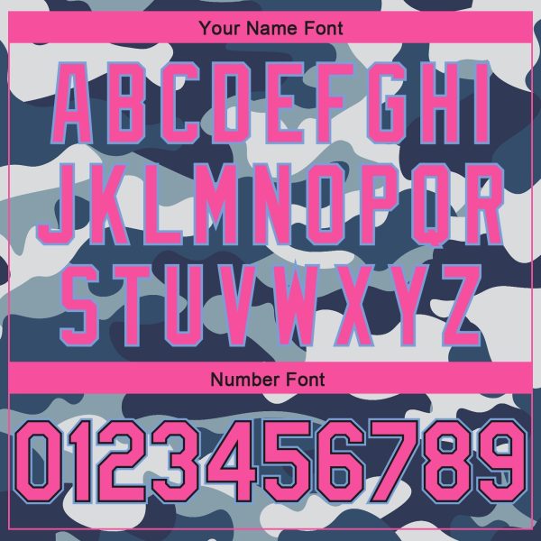 Camo Pink Black-Light Blue 3D Authentic Salute To Service Personalized Basketball Jersey - Image 4