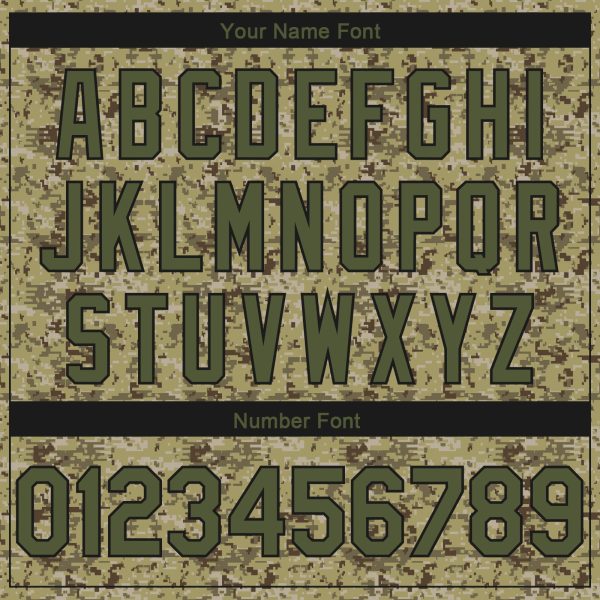 Camo Olive-Black 3D Authentic Salute To Service Personalized Basketball Jersey - Image 4