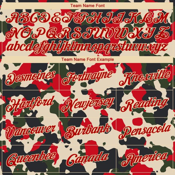 Camo Red-Cream 3D Authentic Salute To Service Personalized Basketball Jersey - Image 4