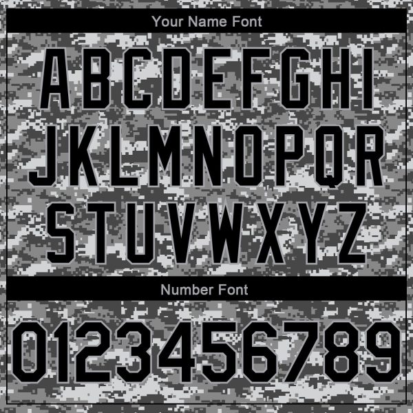 Camo Black-Gray 3D Authentic Salute To Service Personalized Basketball Jersey - Image 4
