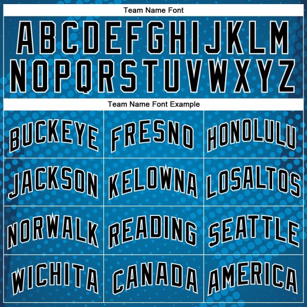 Blue Black-White Halftone Authentic City Edition Personalized Basketball Jersey - Image 3