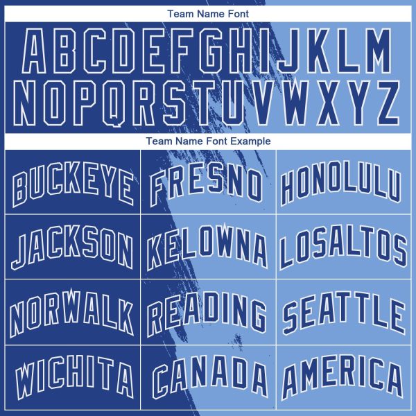 Light Blue Royal-White Abstract Brush Splash Authentic City Edition Personalized Basketball Jersey - Image 3