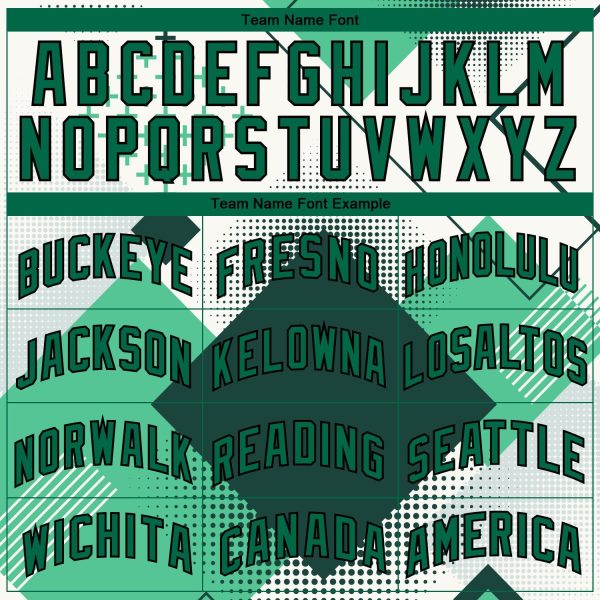 White Kelly Green-Black 3D Pattern Design Geometric Shapes Authentic City Edition Personalized Basketball Jersey - Image 3