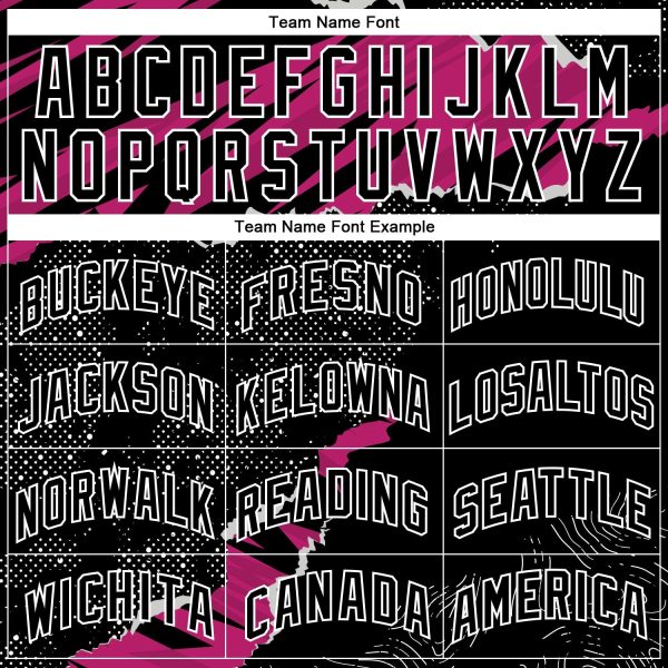 Black Deep Pink-White 3D Pattern Design Torn Paper Style Authentic Personalized Basketball Jersey - Image 3