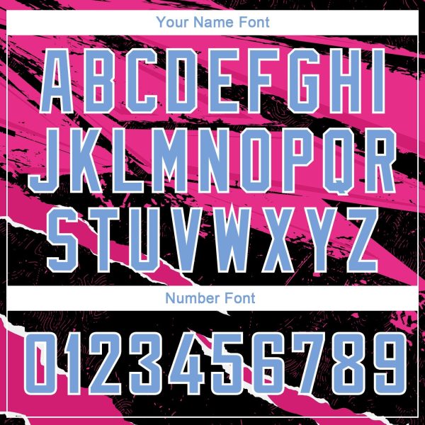 Black Light Blue-Pink 3D Pattern Design Torn Paper Style Authentic Personalized Basketball Jersey - Image 4