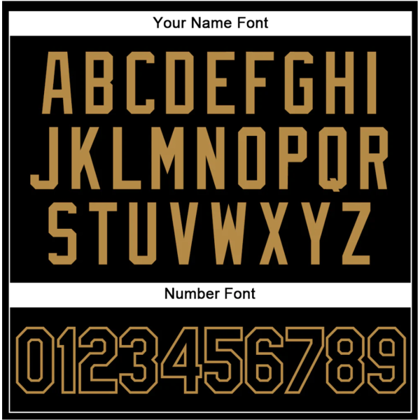 Black Black - Old Gold Custom Throwback Basketball Jersey - Image 4