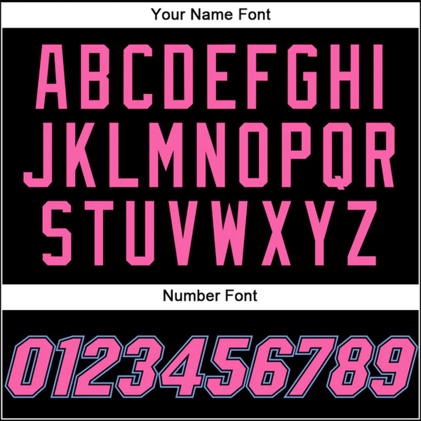 Pink - Light Blue Personalized Basketball Jersey - Image 4