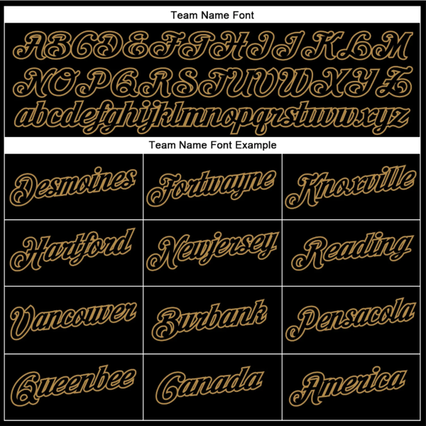 Black Black - Old Gold Custom Throwback Basketball Jersey - Image 3