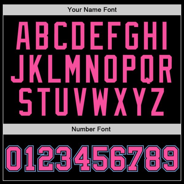 Black Light Blue-Pink Authentic Throwback Personalized Basketball Jersey - Image 3
