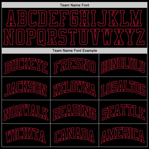 Black Black-Red Authentic Throwback Personalized Basketball Jersey - Image 4