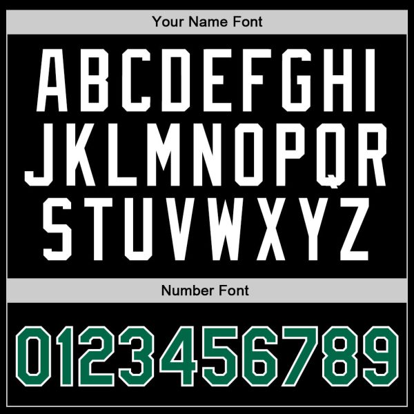 Black Kelly Green-White Authentic Throwback Personalized Basketball Jersey - Image 3