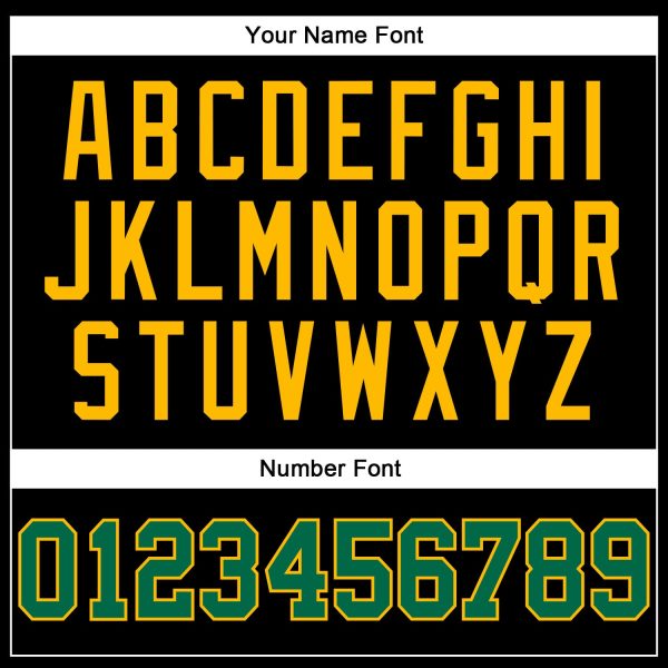 Black Gold Pinstripe Kelly Green-Gold Authentic Personalized Basketball Jersey - Image 4