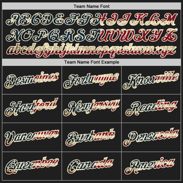 Black Vintage USA Flag Cream-Red Authentic Throwback Personalized Basketball Jersey - Image 5